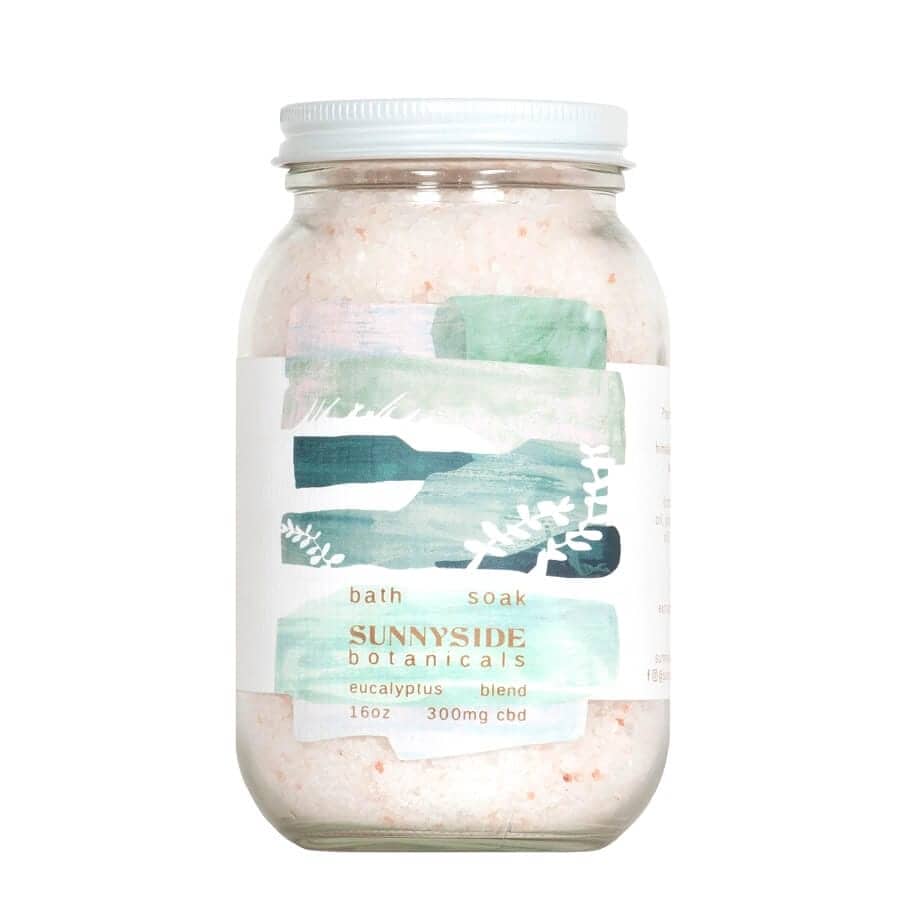 SUNNYSIDE BOTANICALS – CBD BATH SOAK – 300 MG CBD – EUCALYPTUS