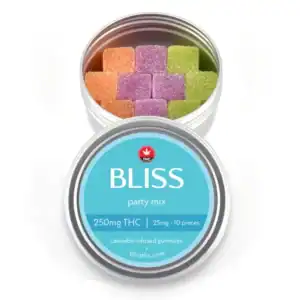 BLISS - PARTY MIX - PREMIUM INFUSED GUMMIES - 250MG THC