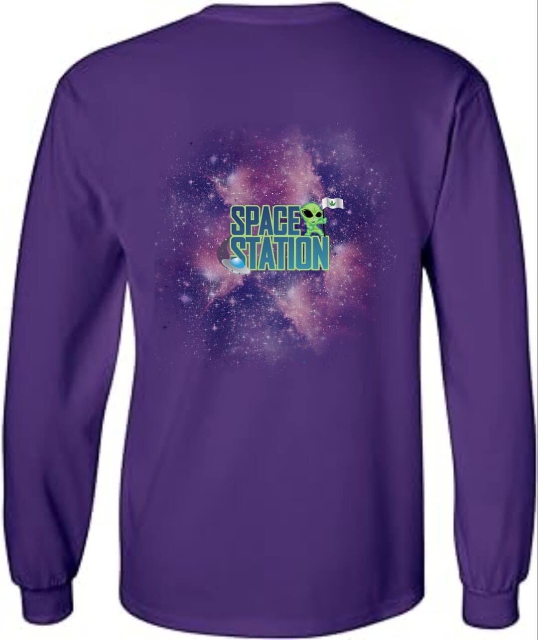 SPACESTATION LONG SLEEVE SHIRT - ROYAL PURPLE - Image 2