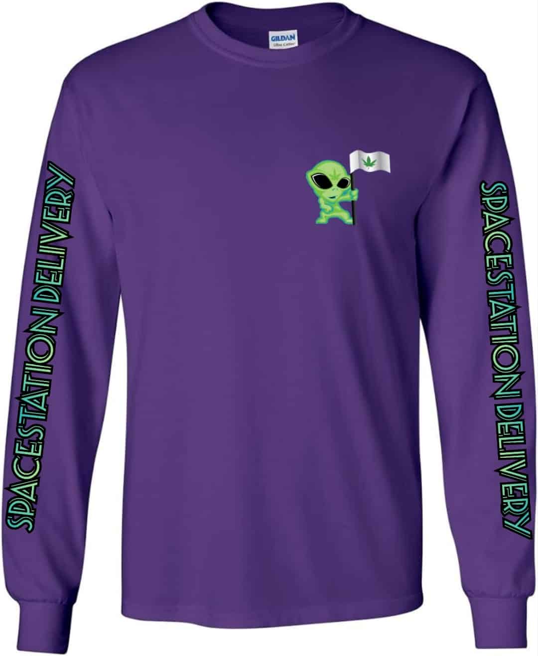 SPACESTATION LONG SLEEVE SHIRT - ROYAL PURPLE