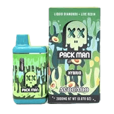 PACKMAN – AVOCADO – LIVE RESIN + LIQUID DIAMOND VAPES – 2 GRAMS