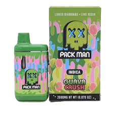 PACKMAN – GUAVA CRUSH – LIVE RESIN + LIQUID DIAMOND VAPES – 2 GRAMS