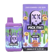 PACKMAN – PASSION FRUIT – LIVE RESIN + LIQUID DIAMOND VAPES – 2 GRAMS