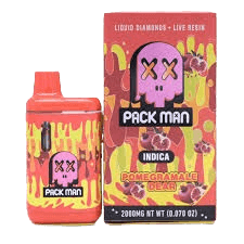 PACKMAN – POMEGRANATE PEAR – LIVE RESIN + LIQUID DIAMOND VAPES – 2 GRAMS