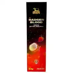 HONEY BADGER 2GRAM D9 THC VAPE PEN - BADGER BLOOD