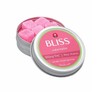 BLISS - WATERMELON - PREMIUM INFUSED GUMMIES - 250MG THC