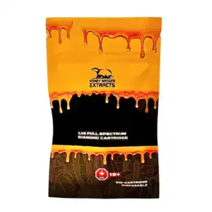 HONEY BADGER EXTRACTS - FULL SPECTRUM VAPE CART - PINEAPPLE EXPRESS