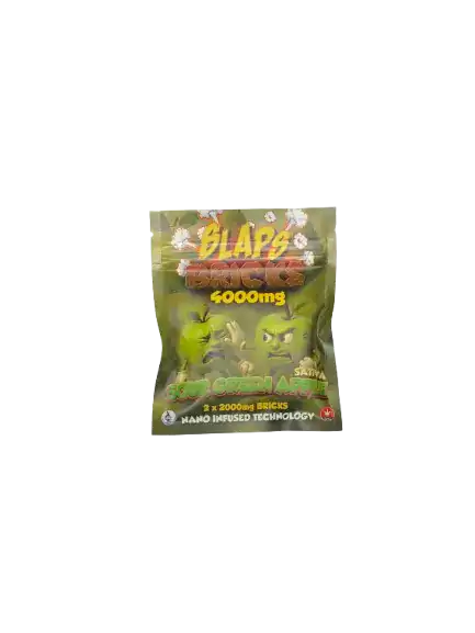 SLAPS BRICKS - SOUR GREEN APPLE - 4000MG THC
