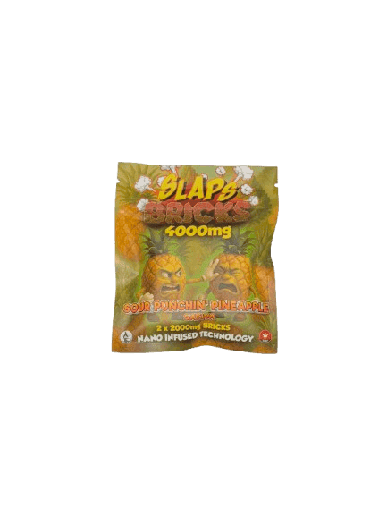 SLAPS BRICKS - SOUR PUNCHIN' PINEAPPLE - 4000MG THC