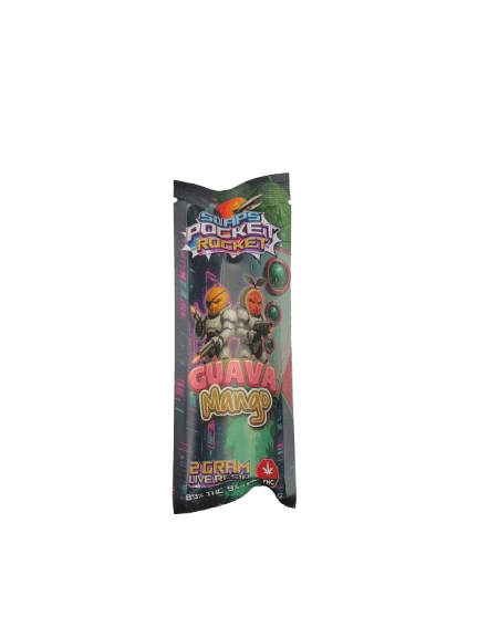 SLAPS POCKET ROCKETS - 2 GRAM LIVE RESIN DISPOSABLE VAPE PEN - GUAVA MANGO