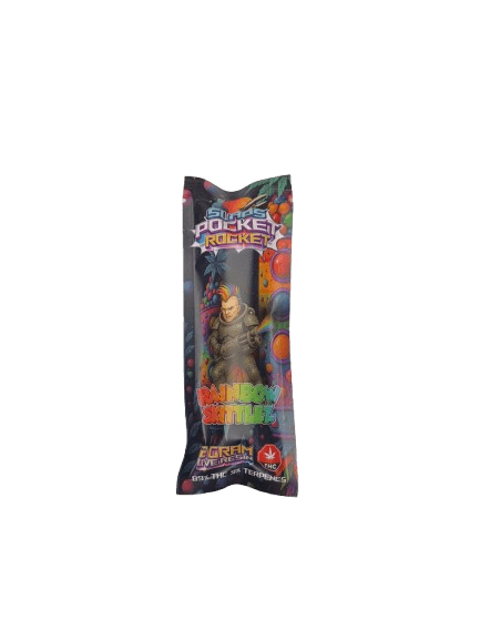 SLAPS POCKET ROCKETS - 2 GRAM LIVE RESIN DISPOSABLE VAPE PEN - RAINBOW ZKITTLES