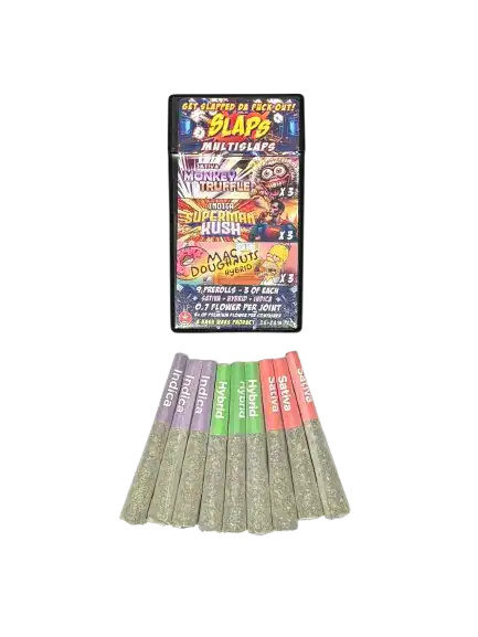 SLAPS - MULTI SLAPS - 9 PACK (SUPERMAN KUSH + MONKEY TRUFFLE + MAC DOUGHNUTS)