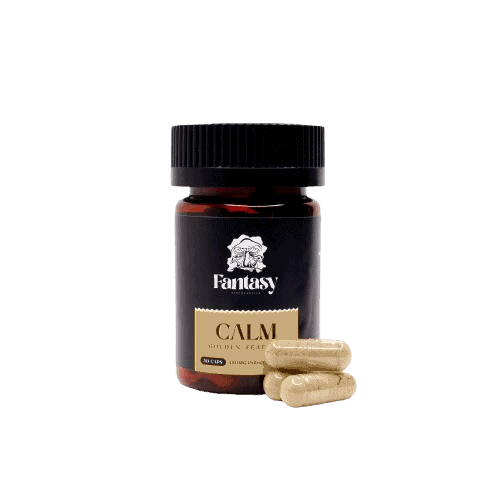 FANTASY PSYCHEDELICS - 4500MG MUSHROOM CAPSULES - GOLDEN TEACHER - CALM