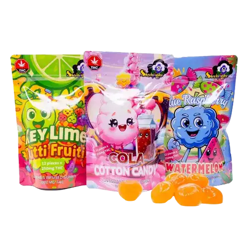 SKY HIGH EDIBLES - 3000MG THC - BLUE RASPBERRY & WATERMELON - Image 2