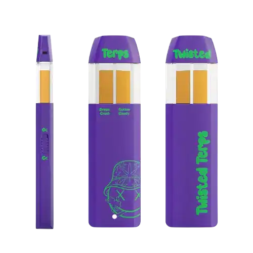 TWISTED TERPS PREMIUM DISPOSABLE 2 GRAM VAPE – VANILLA + LEMON CHERRY
