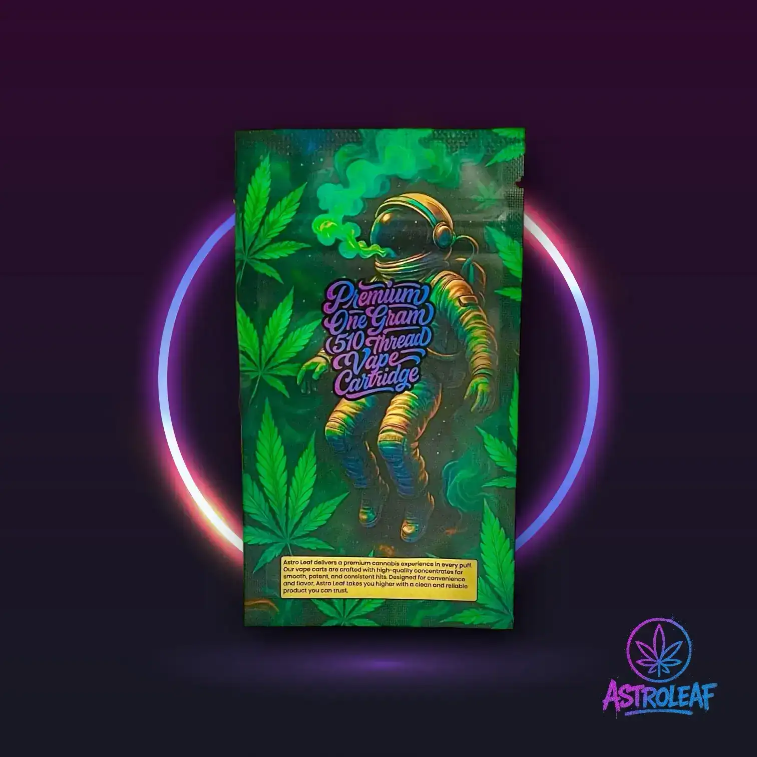 ASTRO LEAF 1 GRAM VAPE CARTS - SOUR DIESEL - Image 2