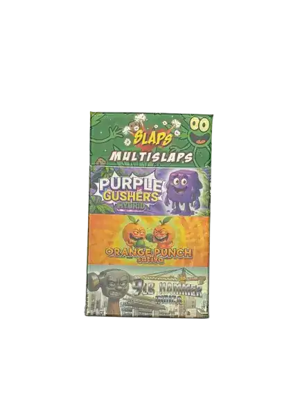 SLAPS - MULTI SLAPS - 9 PACK (PURPLE GUSHERS + ORANGE PUNCH + 9LB HAMMER) - Image 2