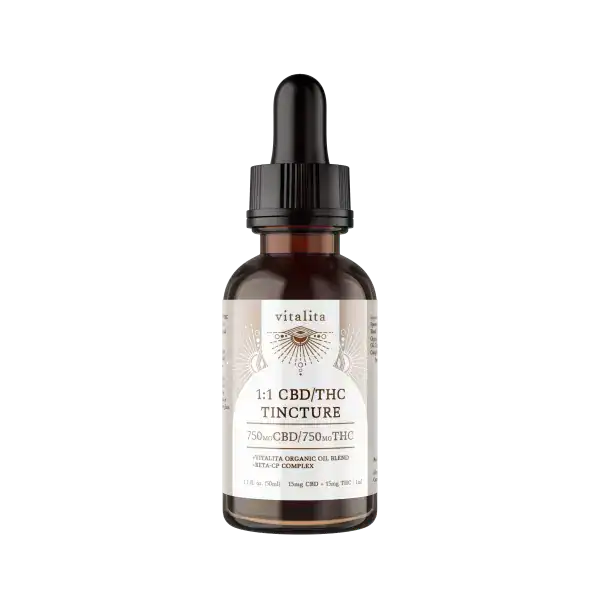VITALITA - 1:1 CBD/THC TINCTURE (750MG/750MG)
