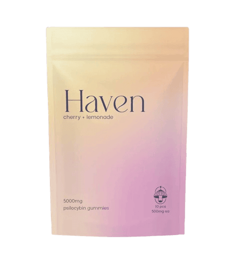 HAVEN - MUSHROOM GUMMIES - CHERRY + LEMONADE (5000MG PSILOCYBIN)