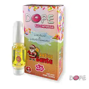 DOPE - LIVE RESIN + LIQUID DIAMONDS VAPE CART (2 GRAMS) - SANTA