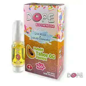 DOPE - LIVE RESIN + LIQUID DIAMONDS VAPE CART (2 GRAMS) - TAHOE OG PAPAYA