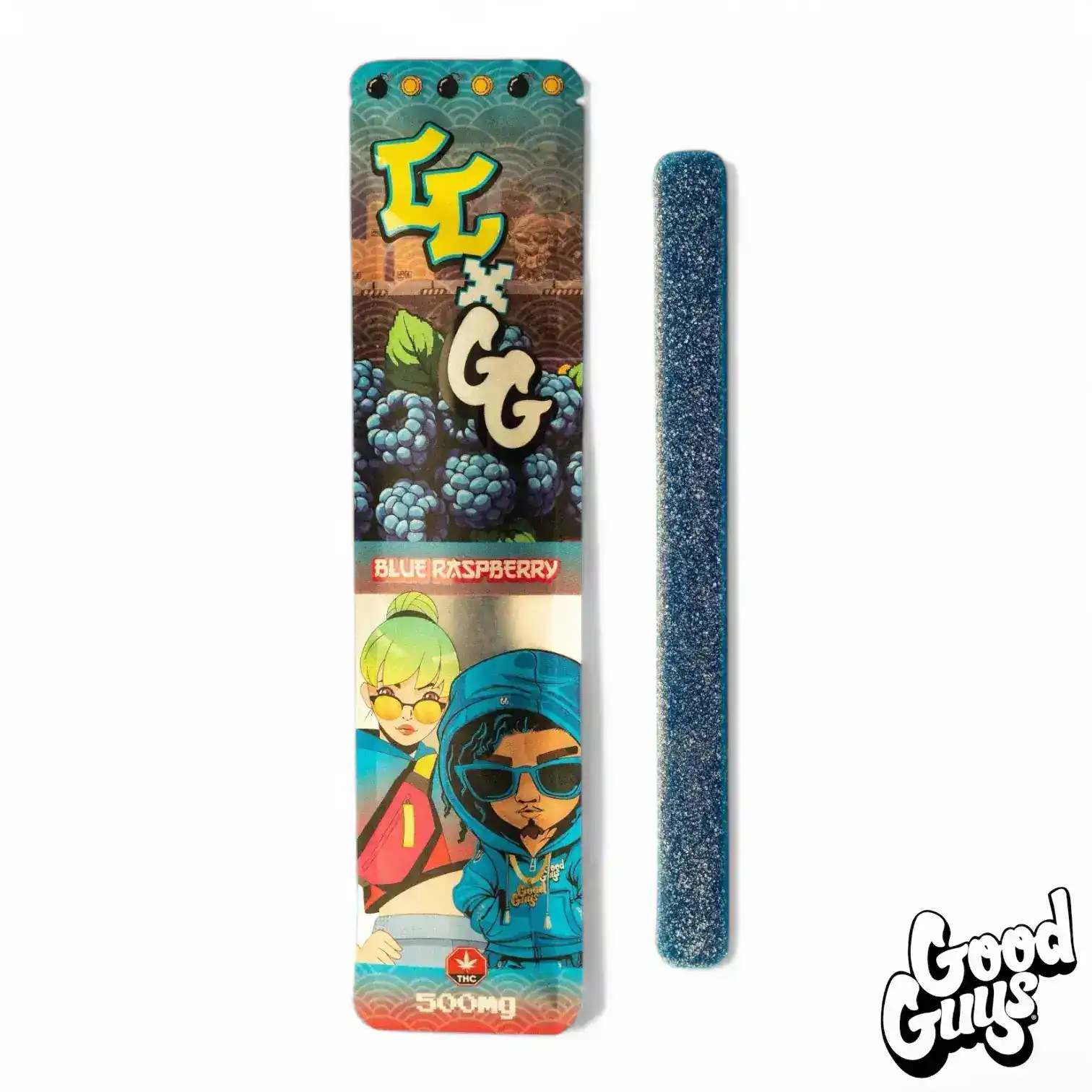GOOD GUYS X CANDY CARTEL SOUR GUMMY STRIP - GREEN APPLE (500MG THC) - Image 4