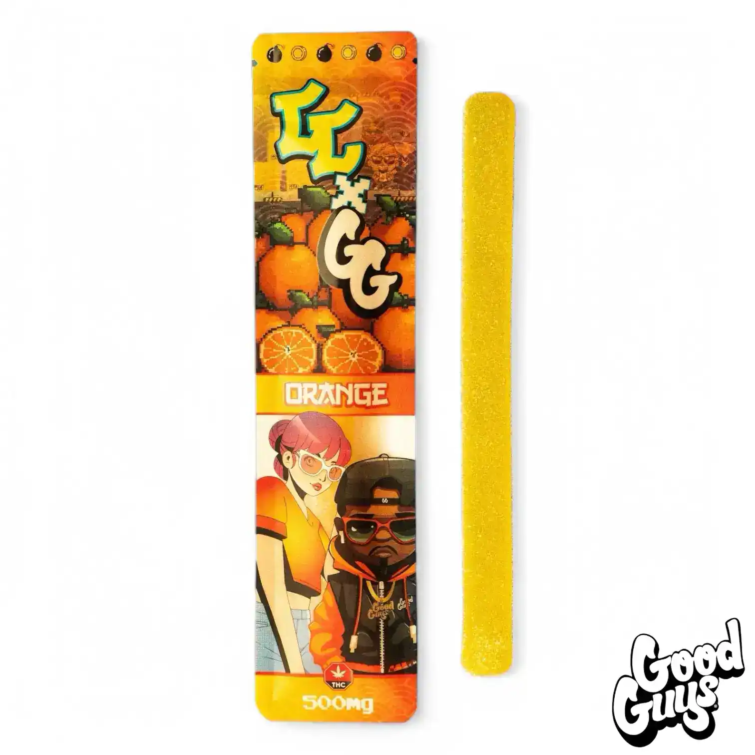 GOOD GUYS X CANDY CARTEL SOUR GUMMY STRIP - GREEN APPLE (500MG THC) - Image 3