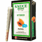 SAUCE BOSS - LIVE RESIN/LIQUID DIAMOND INFUSED PREROLLS - PAPAYA